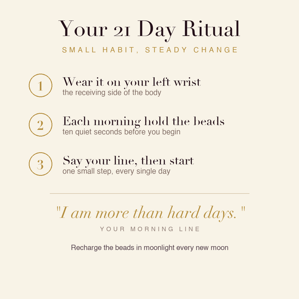 Mental Clarity Bracelet 21 day ritual