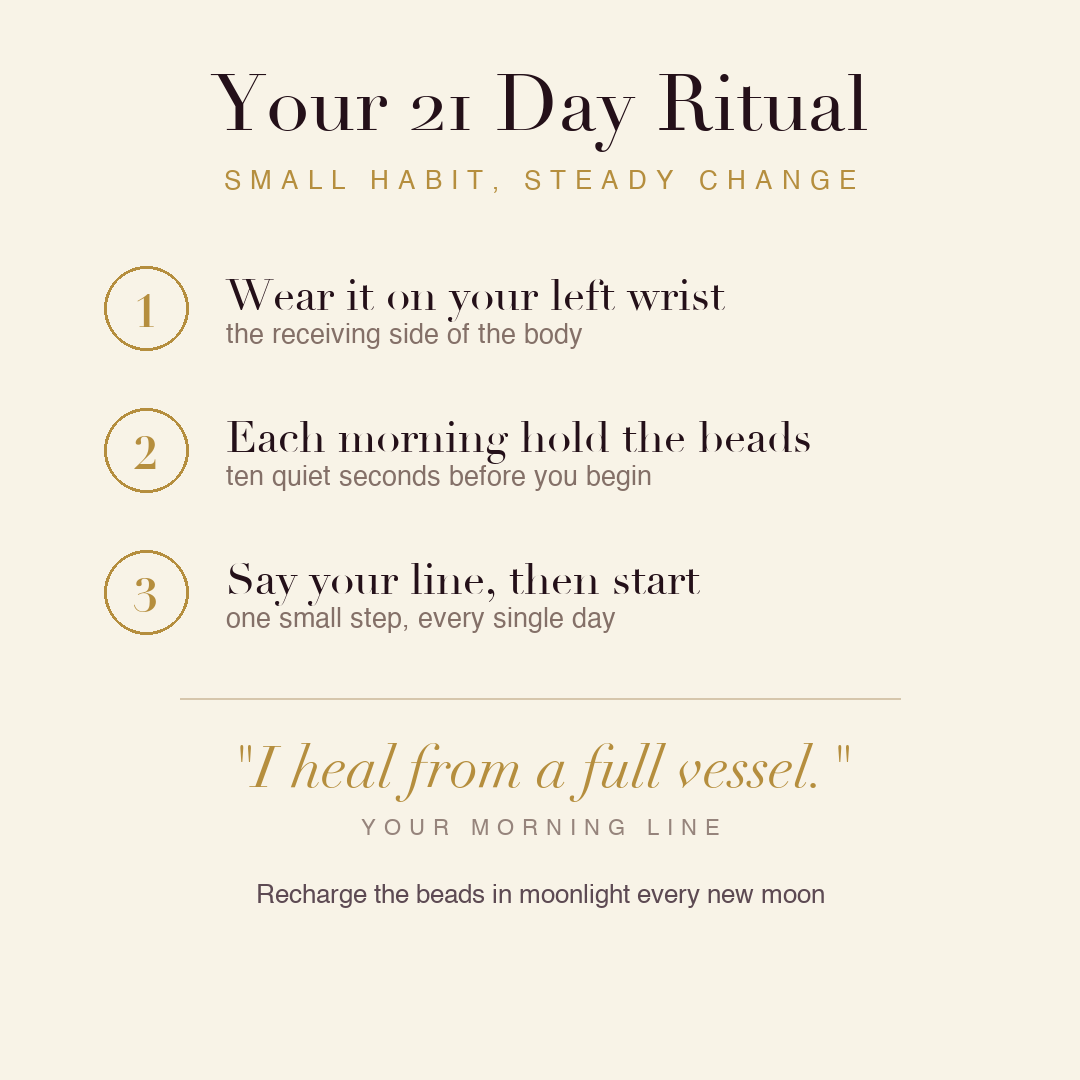 Doctor's Healing Bracelet 21 day ritual