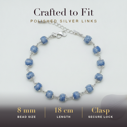Lapis Silver Bracelet size and fit