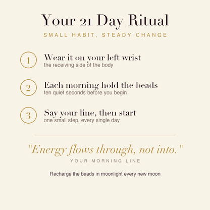 Reiki Therapist's Energy Bracelet 21 day ritual