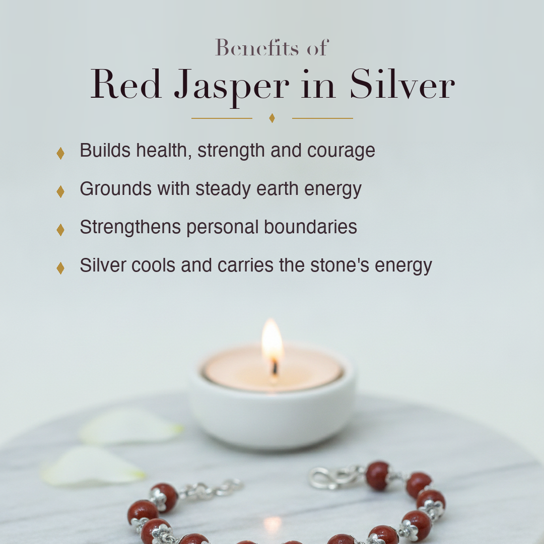Benefits of Red Jasper Silver Bracelet