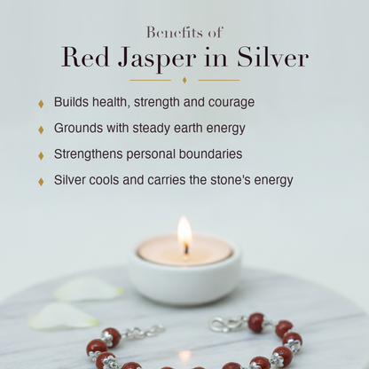 Benefits of Red Jasper Silver Bracelet