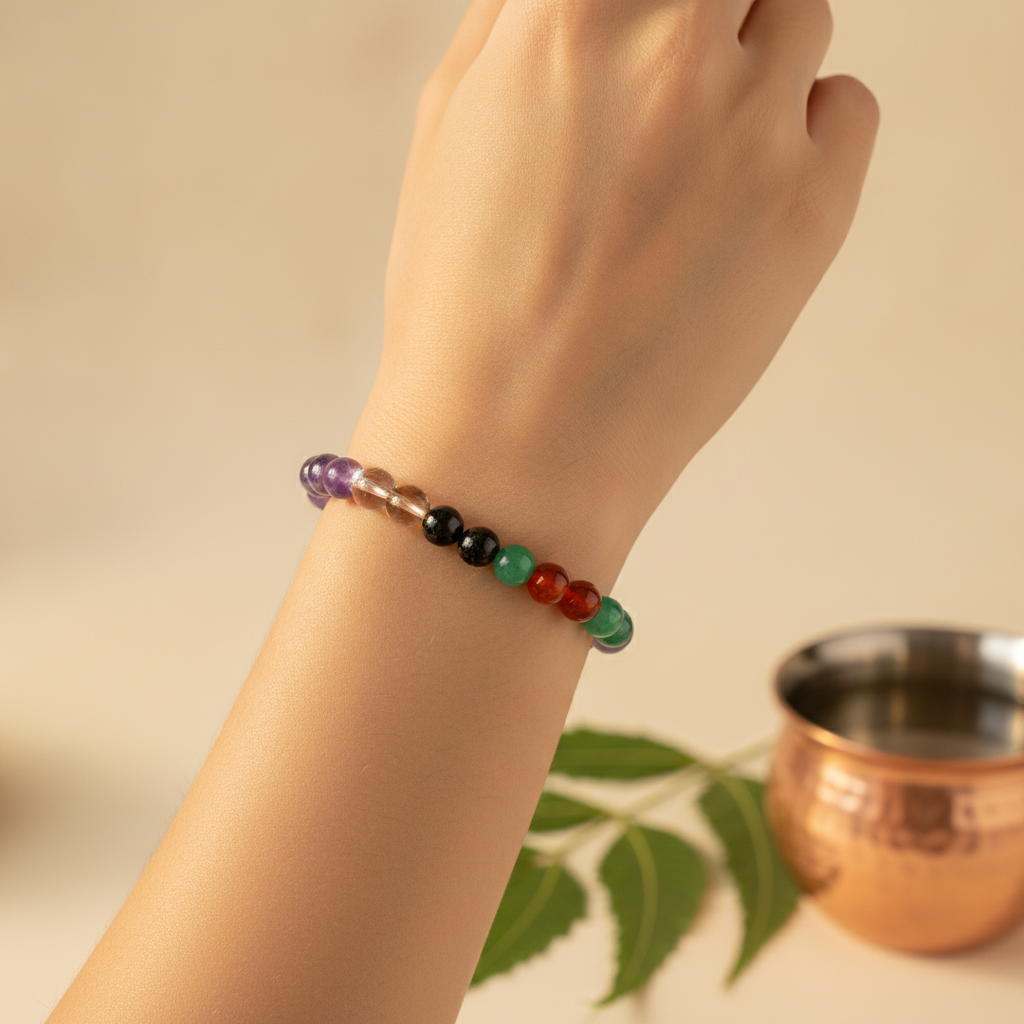 Immunity & Health Bracelet in use