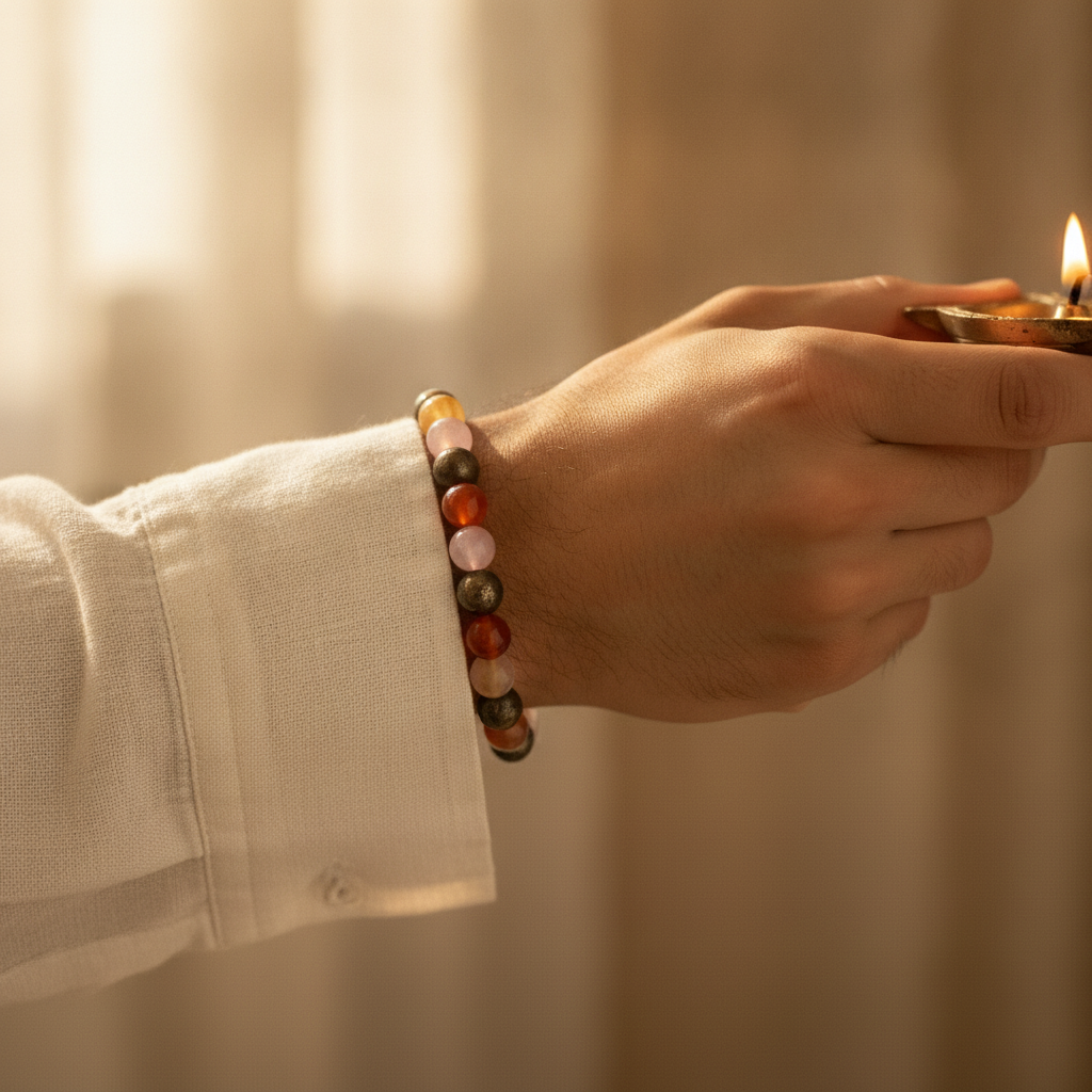 Taurus Bracelet worn on wrist