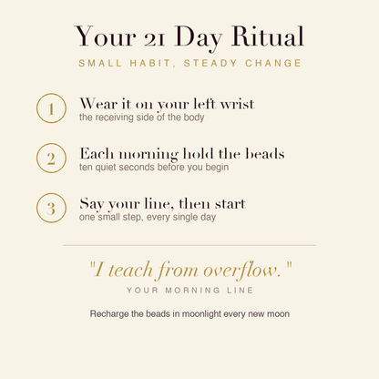 Teacher's Wisdom Bracelet 21 day ritual