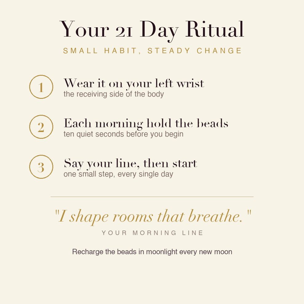 Interior Designer's Vision Bracelet 21 day ritual