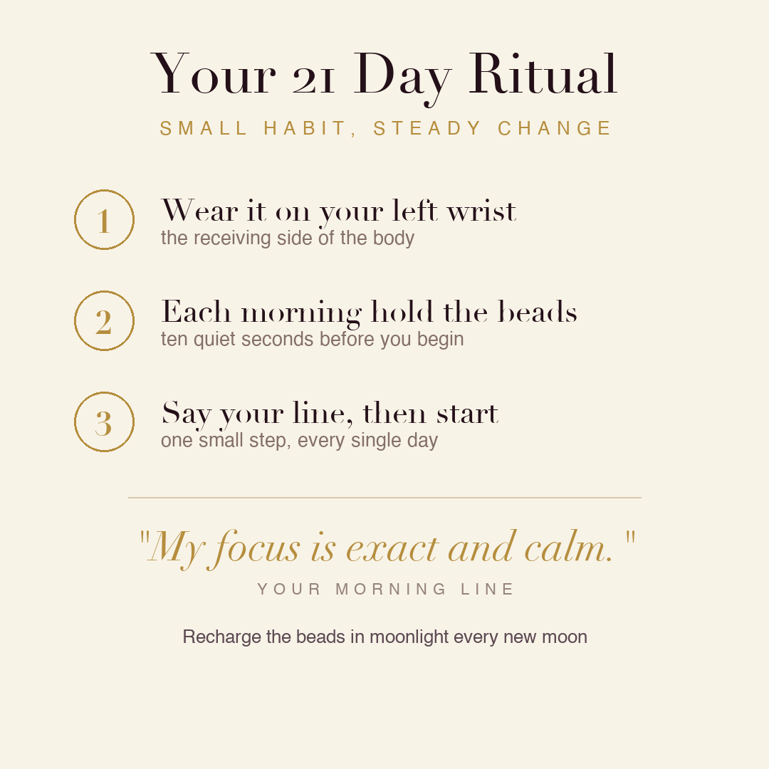 Chartered Accountant's Bracelet 21 day ritual