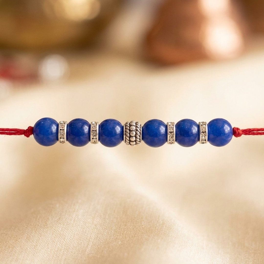 Neel Ratna Rakhi natural stone detail