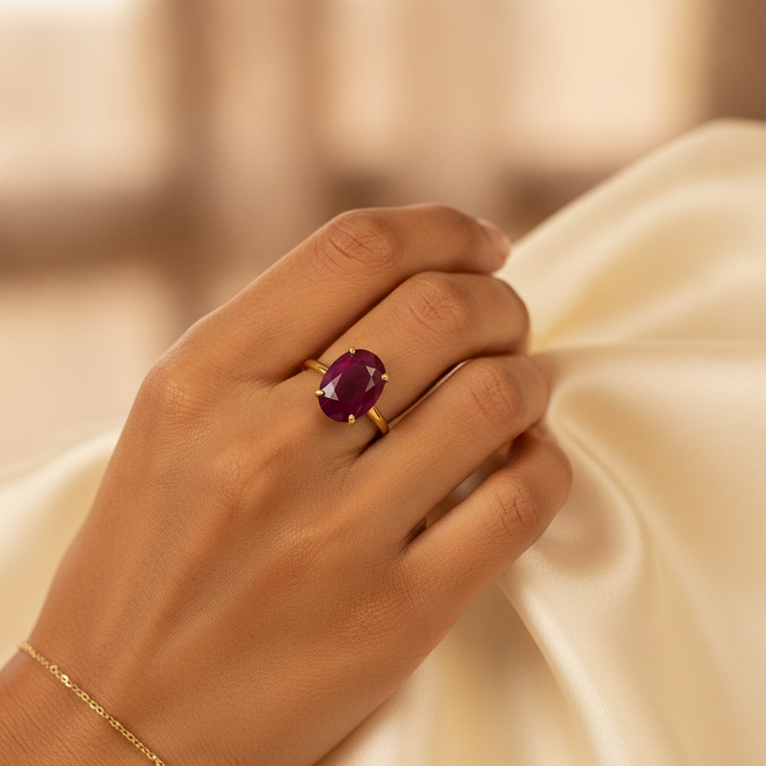 Ruby (Manik) — worn ring