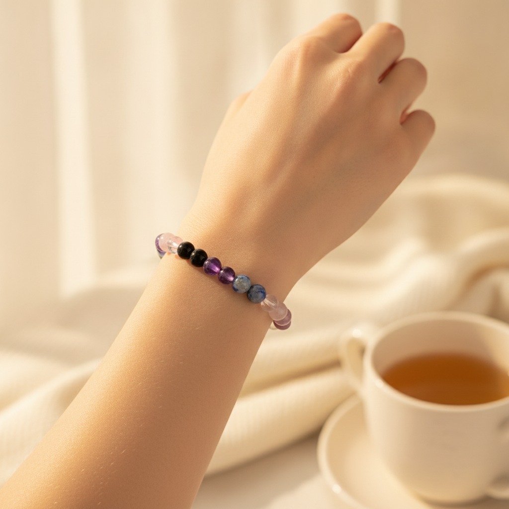 Mental Clarity Bracelet in use