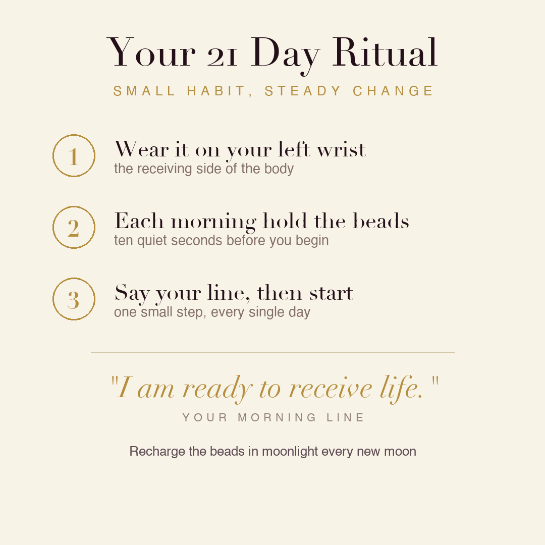 Fertility & Wellness Bracelet 21 day ritual