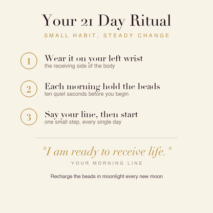Fertility & Wellness Bracelet 21 day ritual