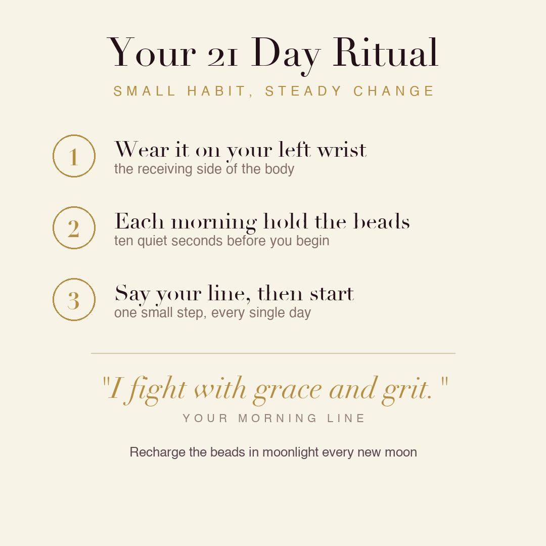 Cancer Support Bracelet 21 day ritual