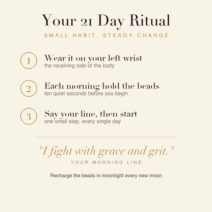 Cancer Support Bracelet 21 day ritual