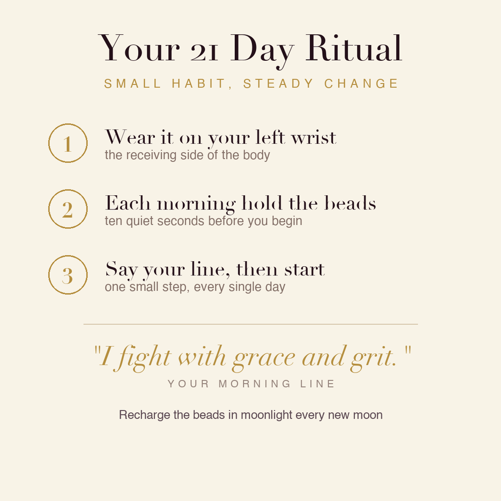 Cancer Support Bracelet 21 day ritual