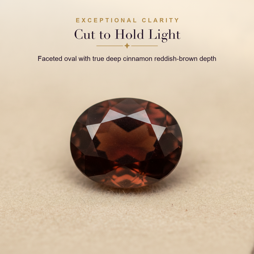 Gomedh (Hessonite) — clarity macro