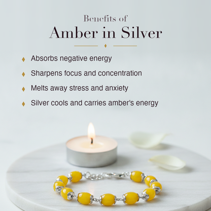 Benefits of Amber Silver Bracelet
