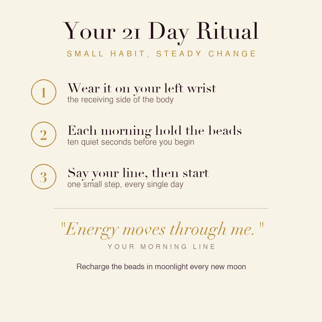 Energy & Vitality Booster Bracelet 21 day ritual