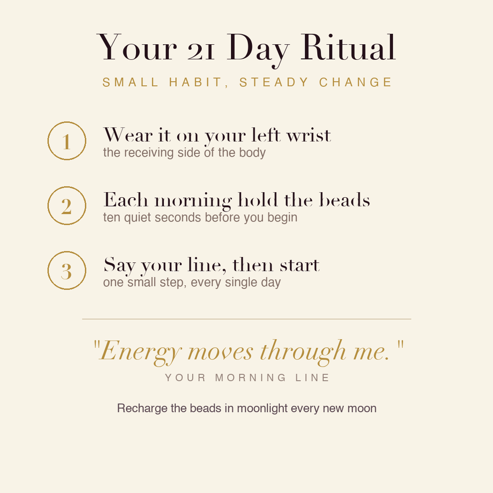 Energy & Vitality Booster Bracelet 21 day ritual