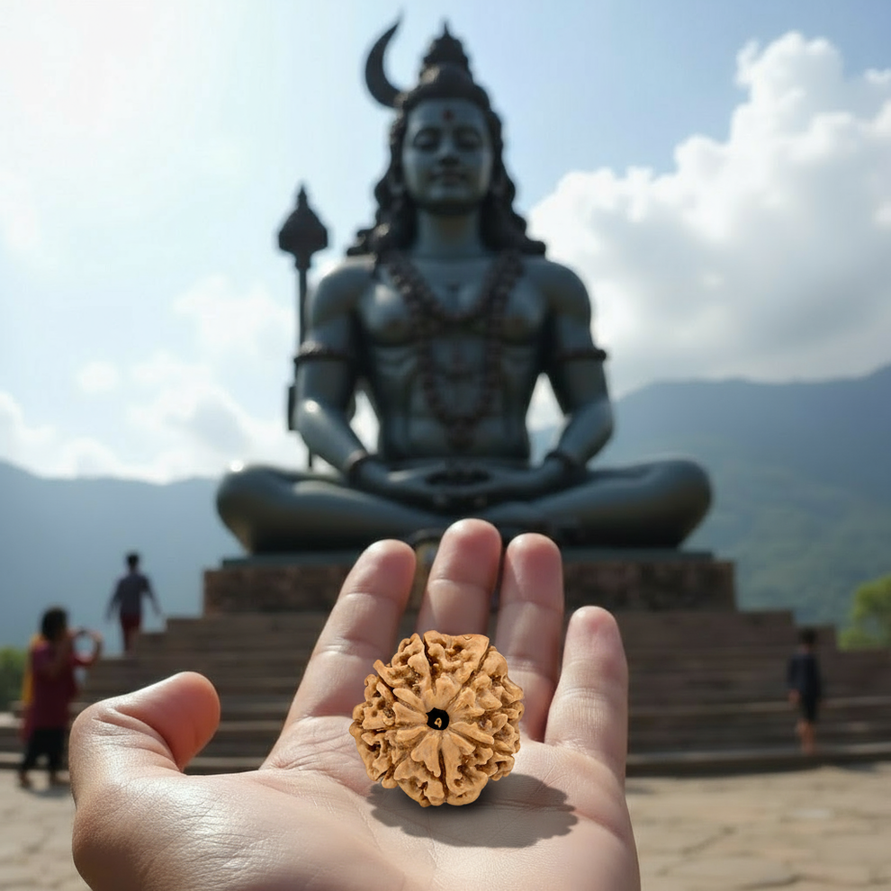 Original 8 Mukhi Rudraksha (Nepal Origin, Ganesha-Blessed)