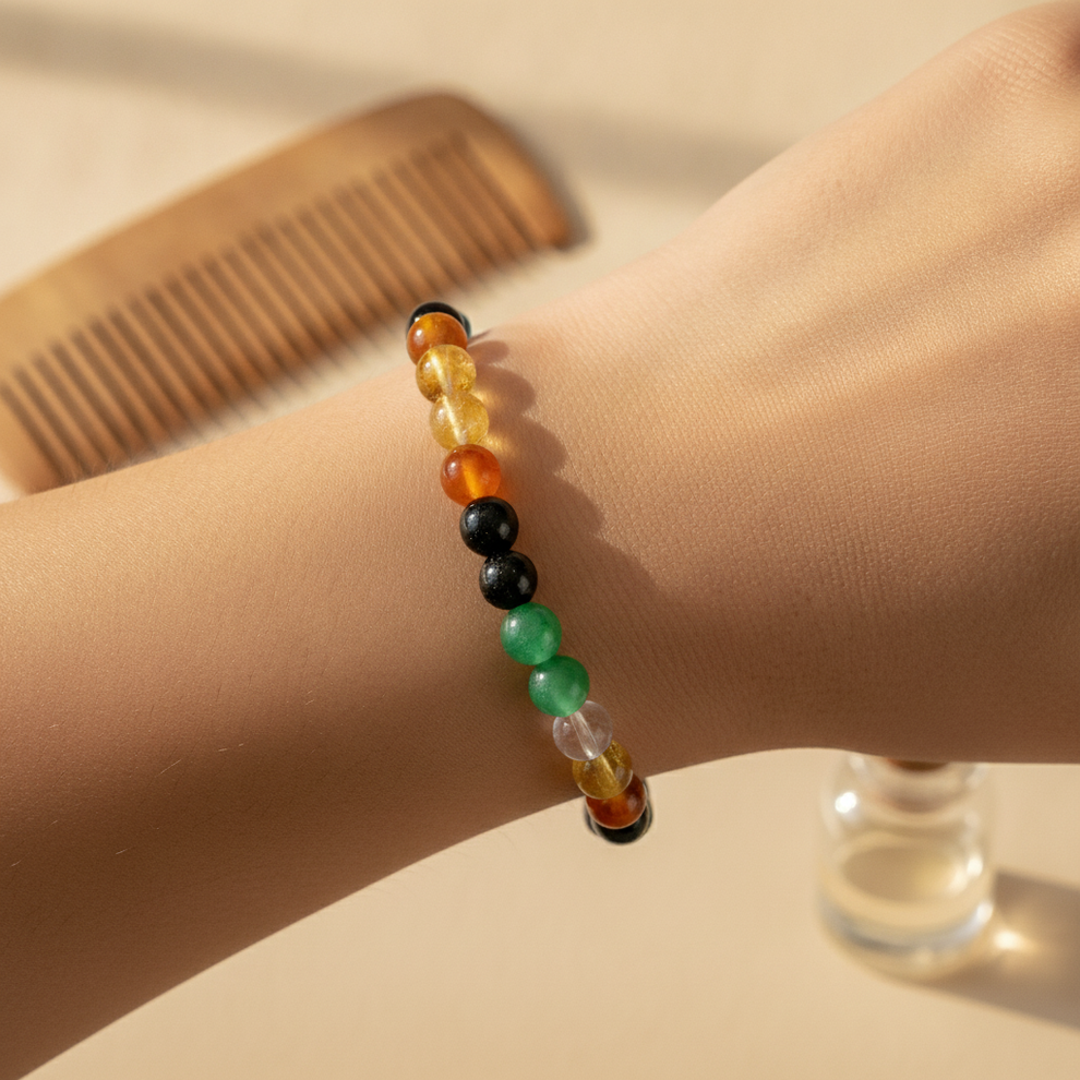 Hair & Scalp Health Bracelet in use
