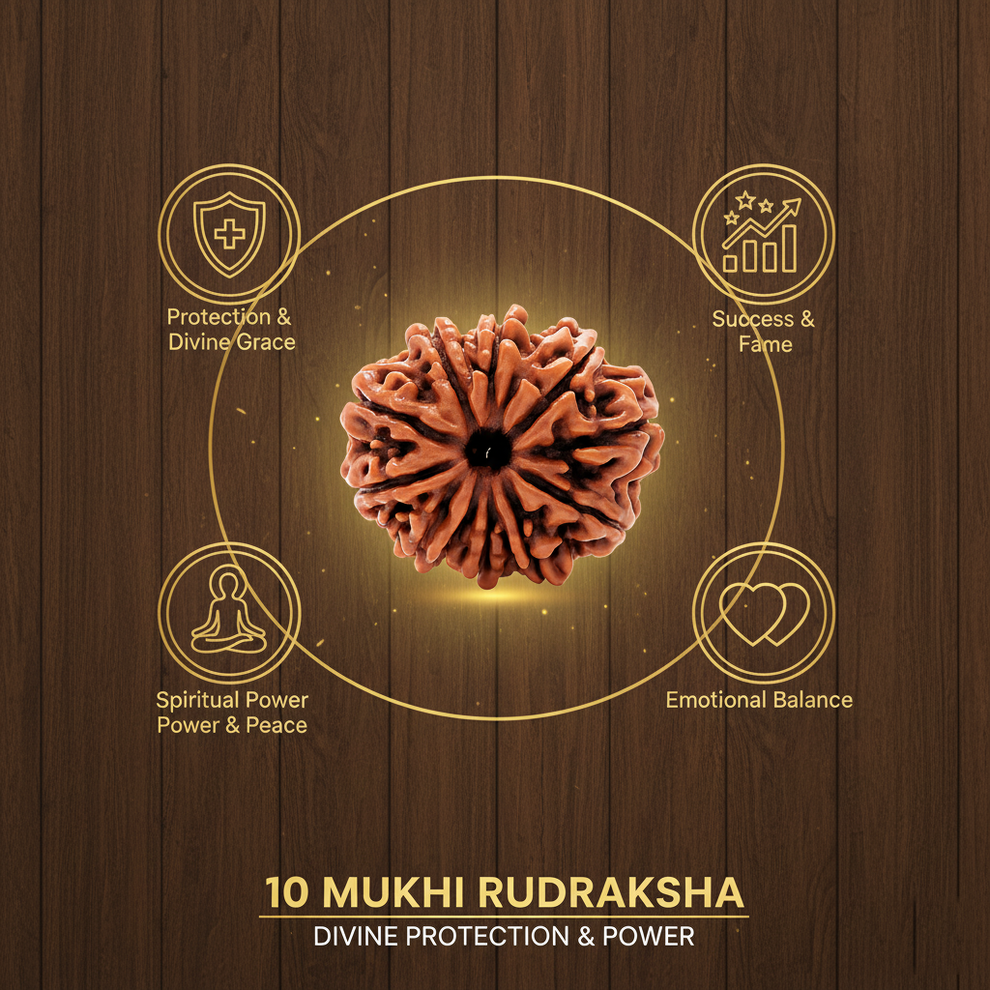 Benefits of 10 Mukhi Rudraksha