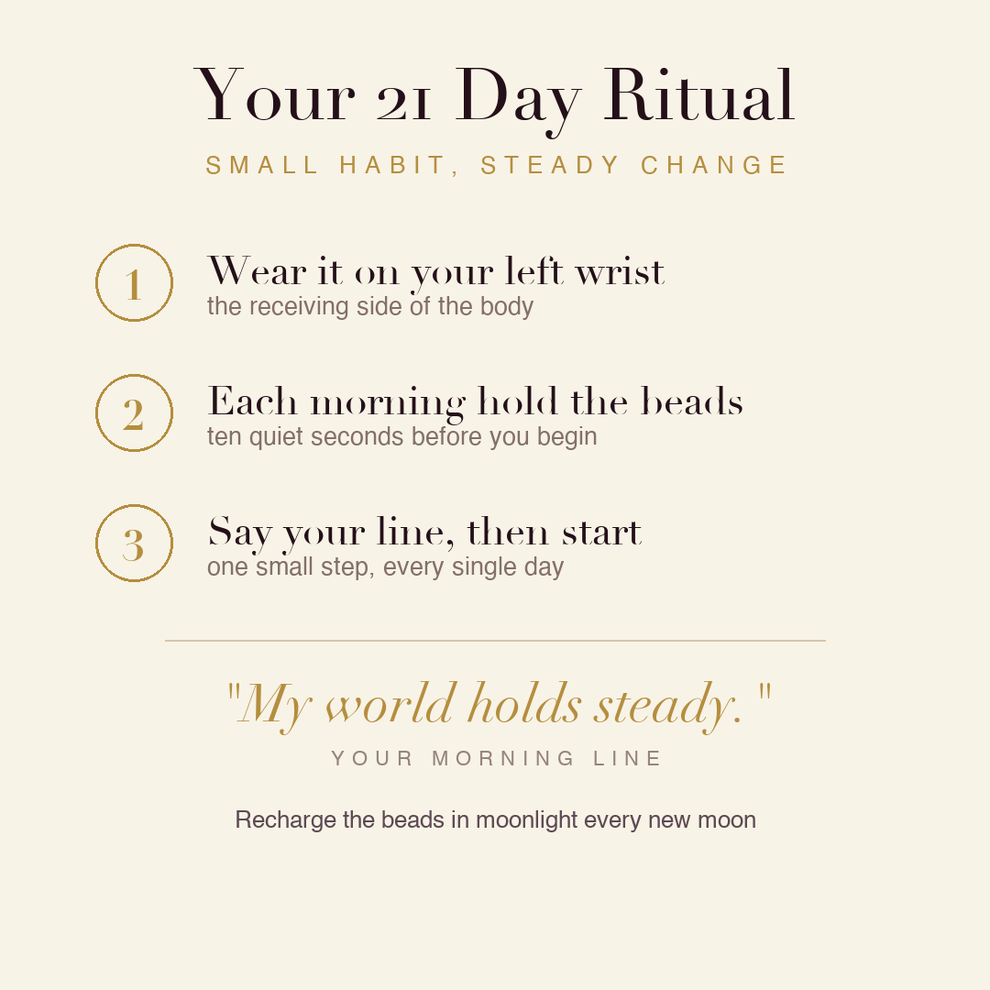 Migraine & Vertigo Relief Bracelet 21 day ritual