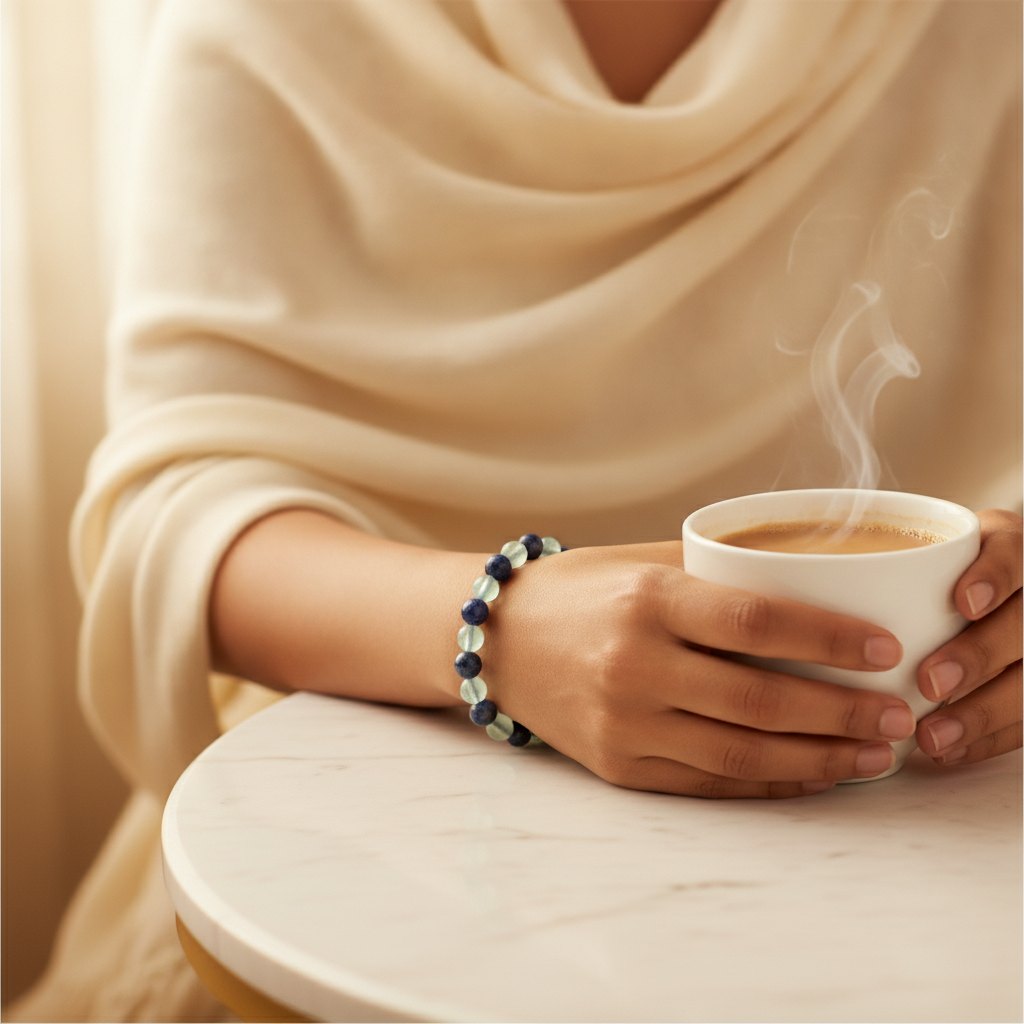 Rooted Growth Bracelet worn on wrist
