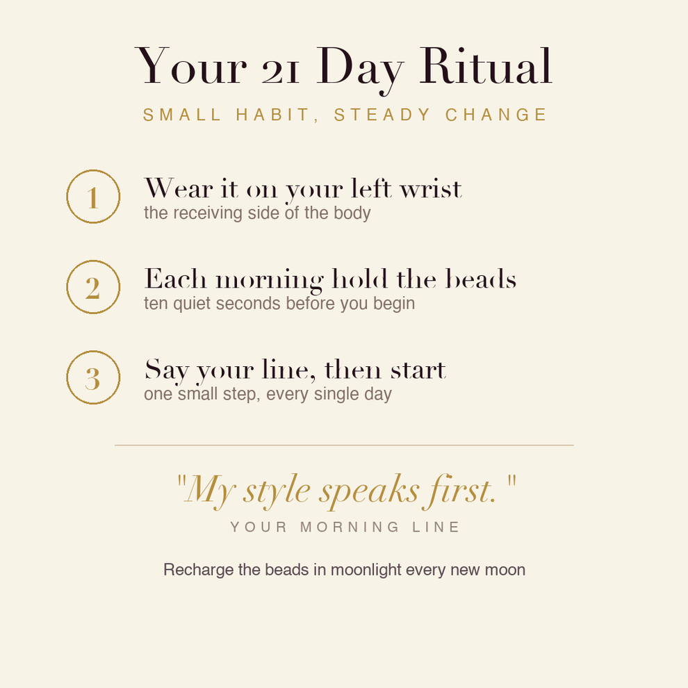 Designer's Inspiration Bracelet 21 day ritual