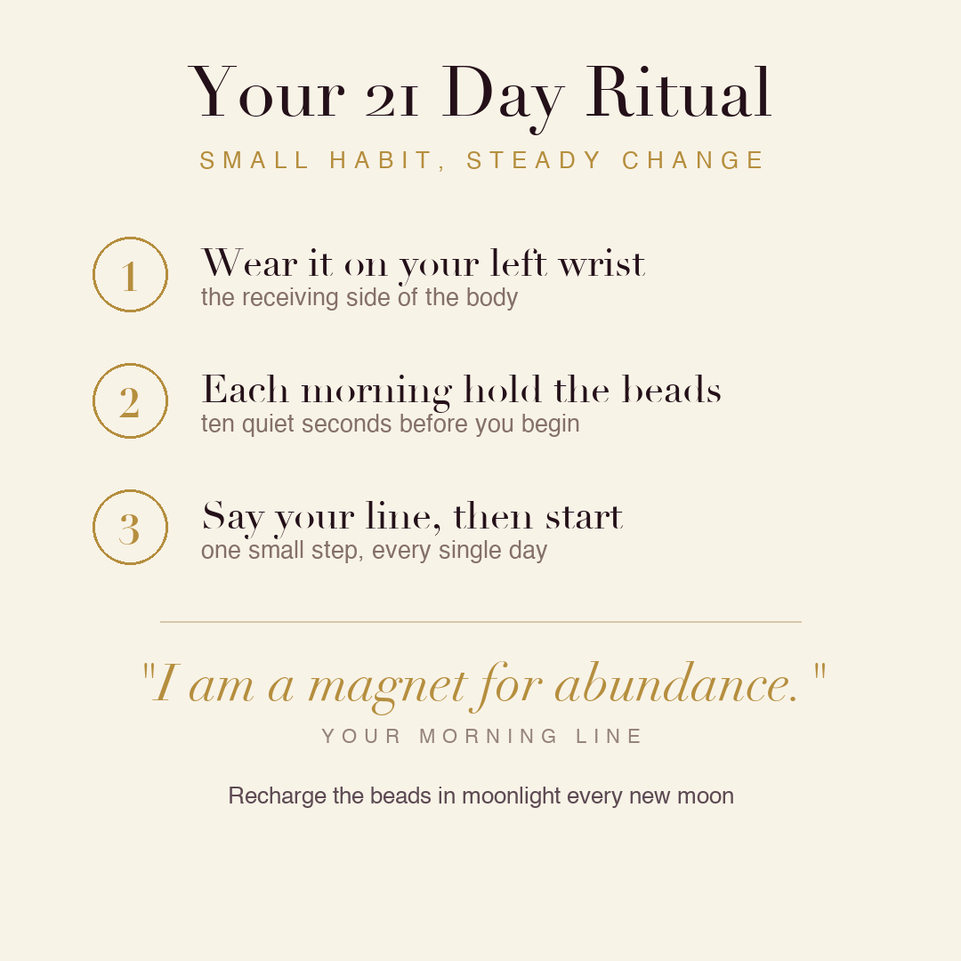 Money Magnet Bracelet 21 day ritual