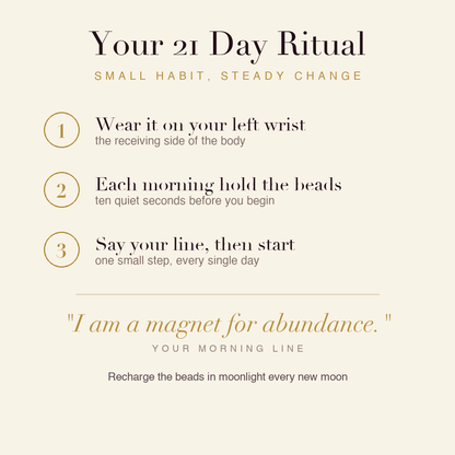 Money Magnet Bracelet 21 day ritual