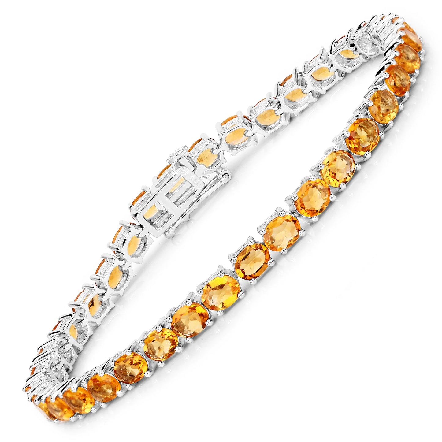 Citrine Silver Bracelet