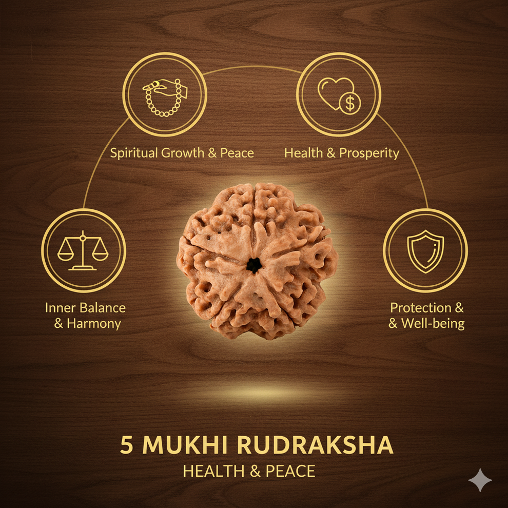 Original 5 Mukhi Rudraksha (Nepal Origin, Shiva-Blessed)