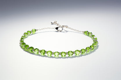 Peridot Silver Bracelet