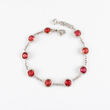 Red Jasper Silver Bracelet
