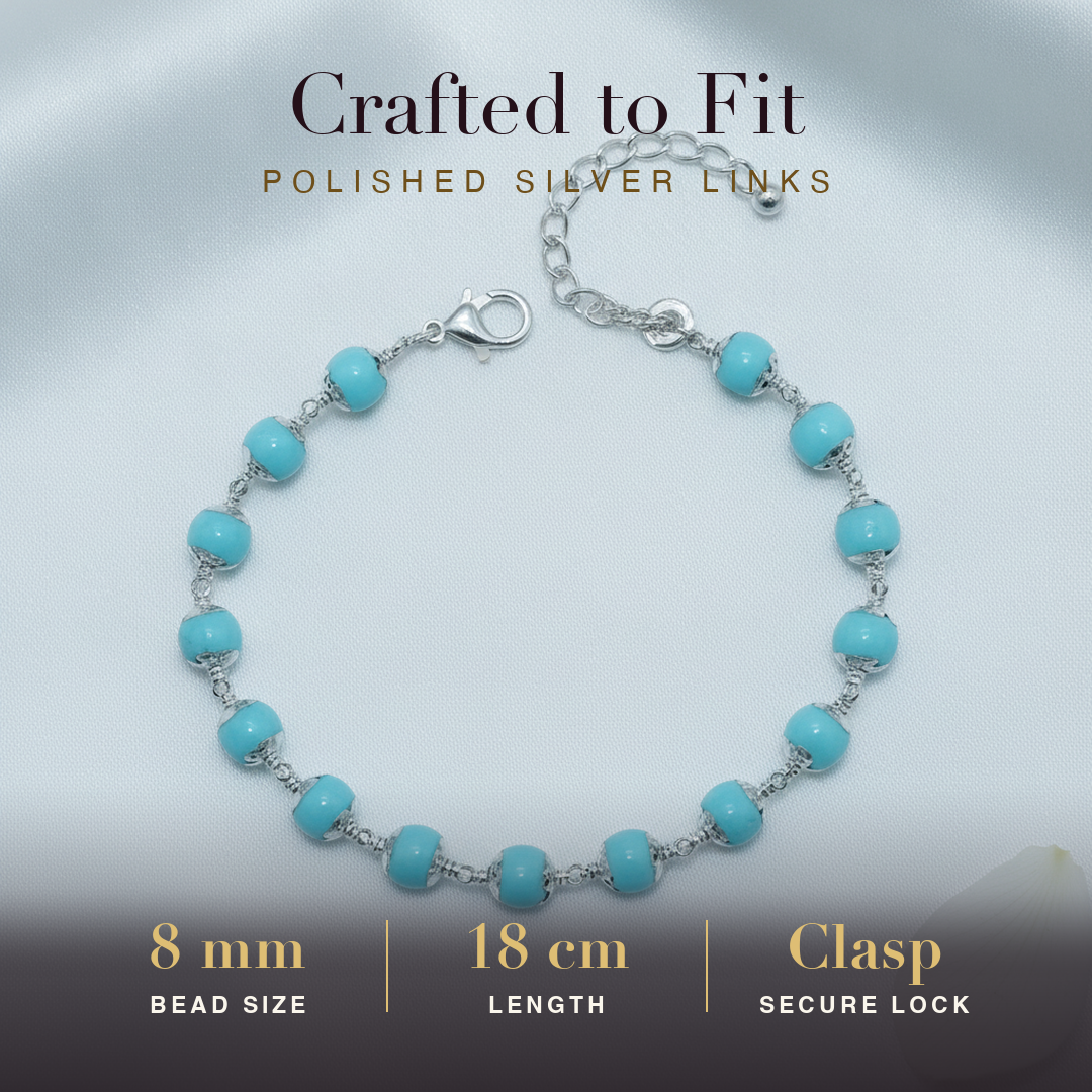 Silver Firoza Bracelet size and fit
