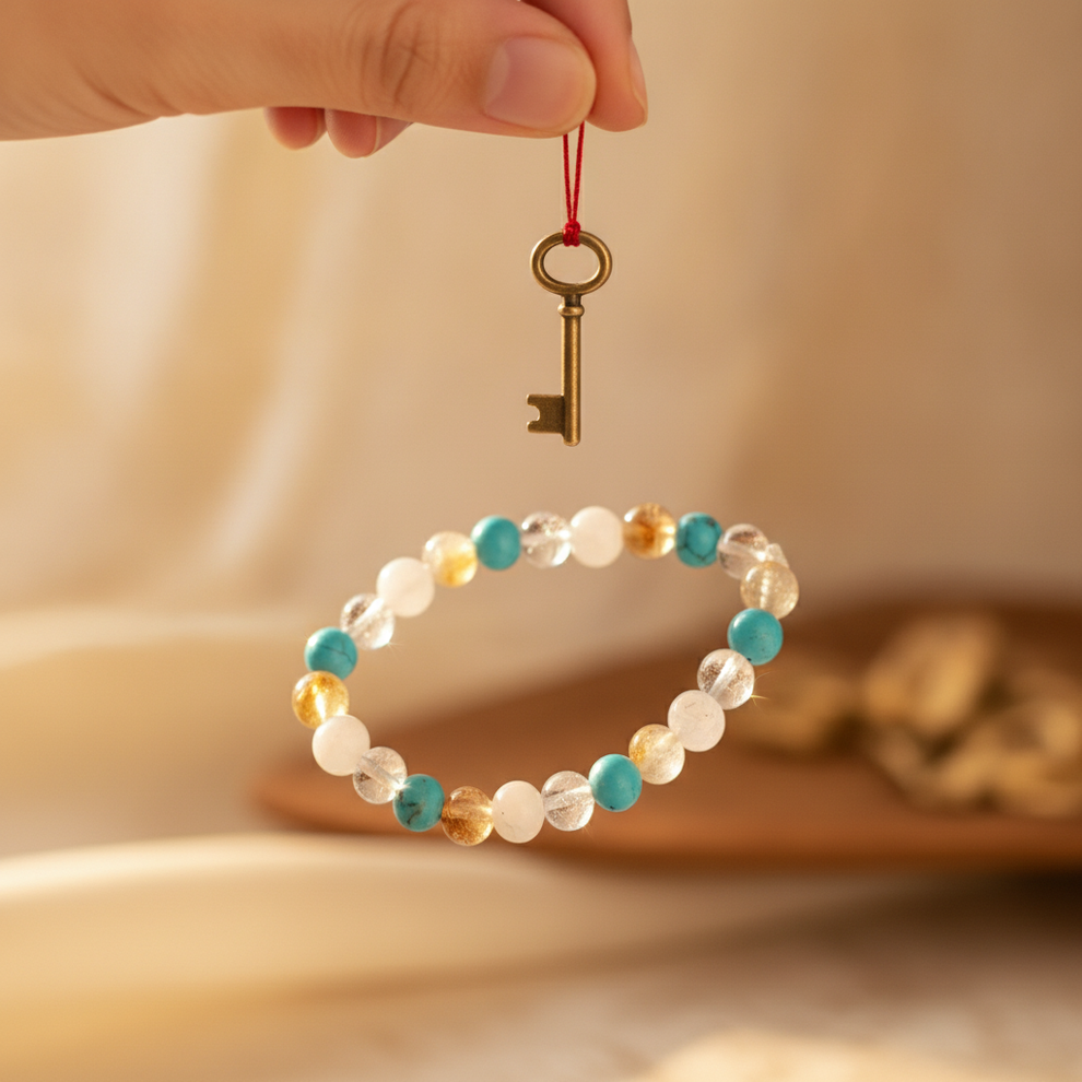 Luck Activation Bracelet in use