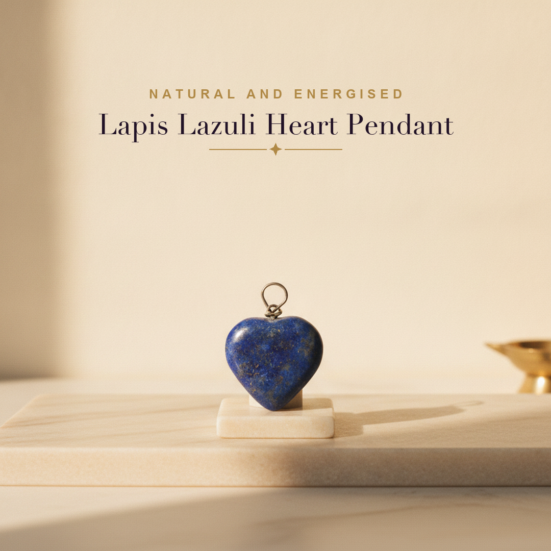 Lapis Lazuli Heart Pendant — lifestyle hero