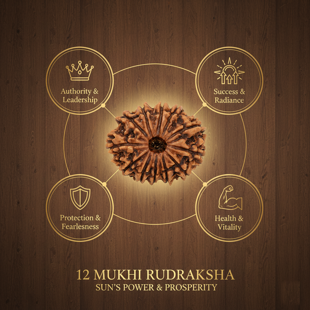 Benefits of 12 Mukhi Rudraksha