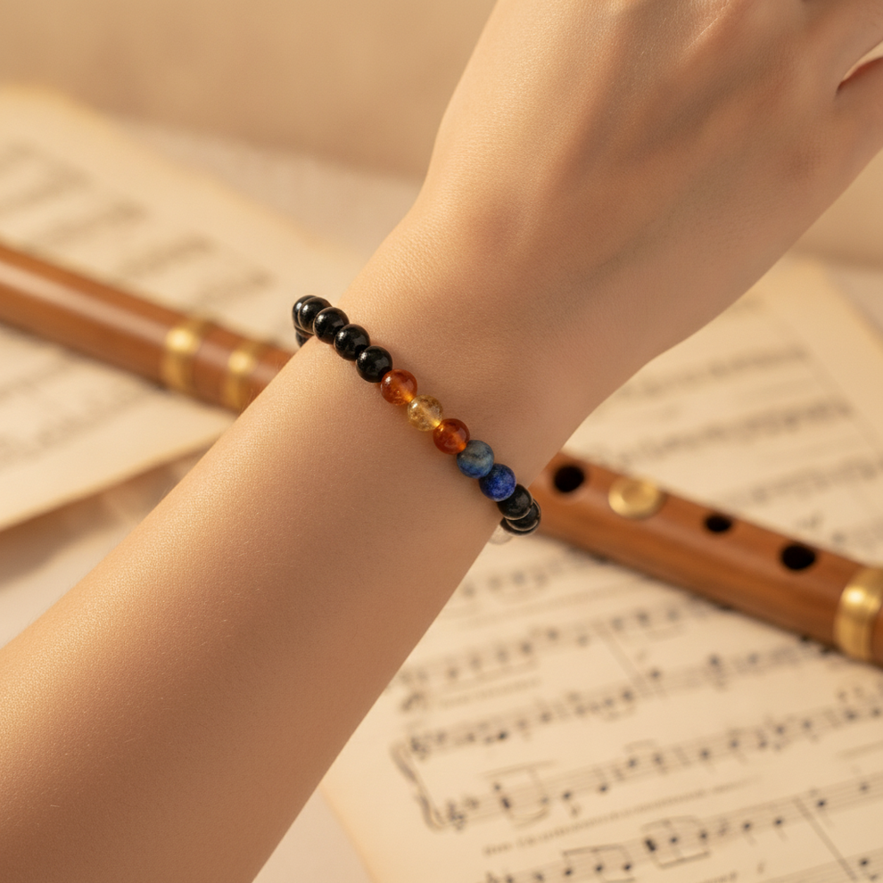 Musician's Harmony Bracelet in use