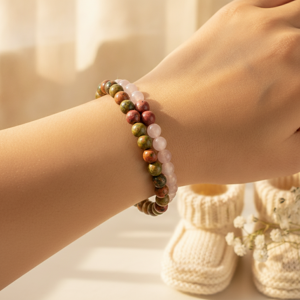 Healthy Pregnancy Bracelet in use