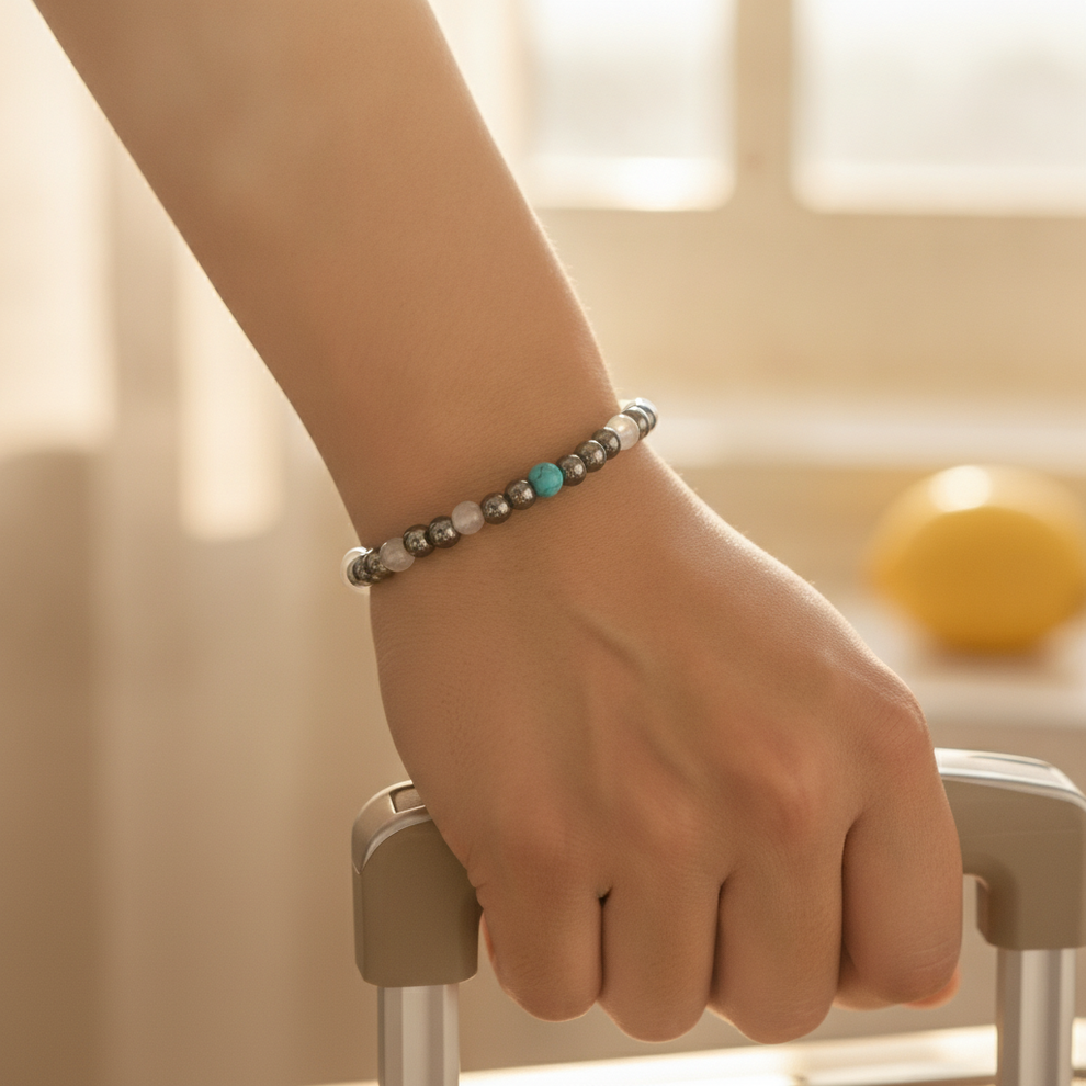 Travel Comfort Bracelet in use