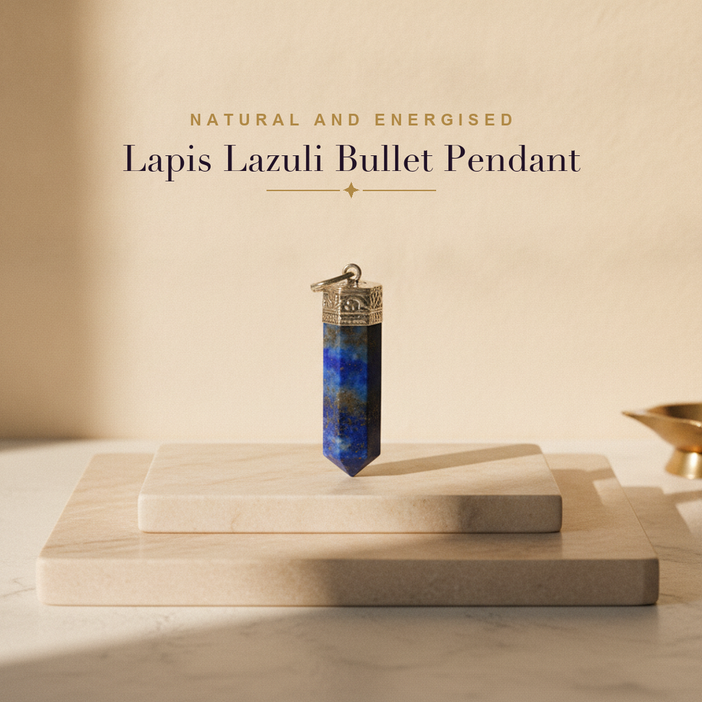 Lapis Lazuli Bullet Pendant — lifestyle hero