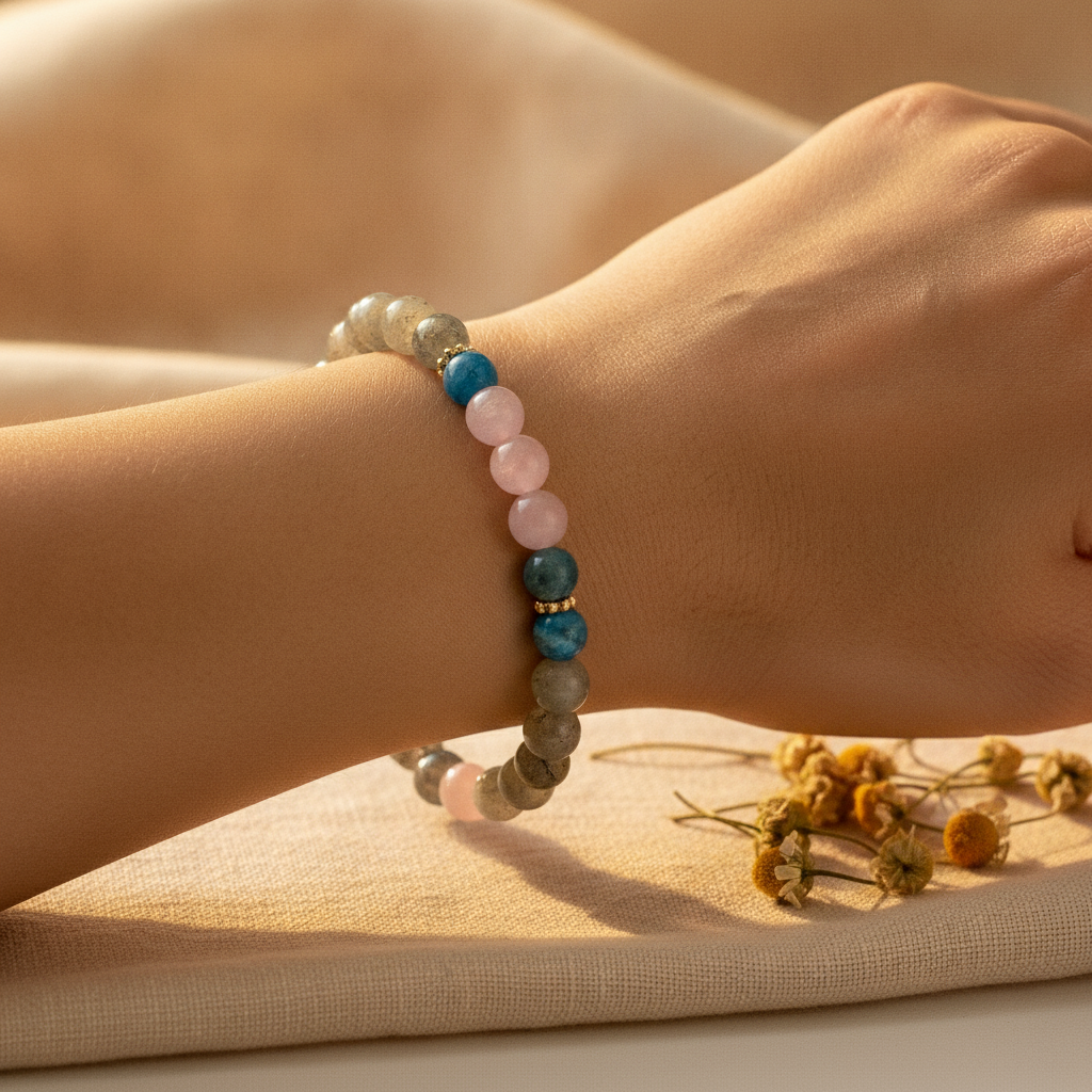 Fibromyalgia Relief Bracelet in use
