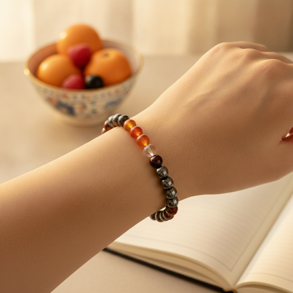 Nutritionist's Wellness Bracelet in use