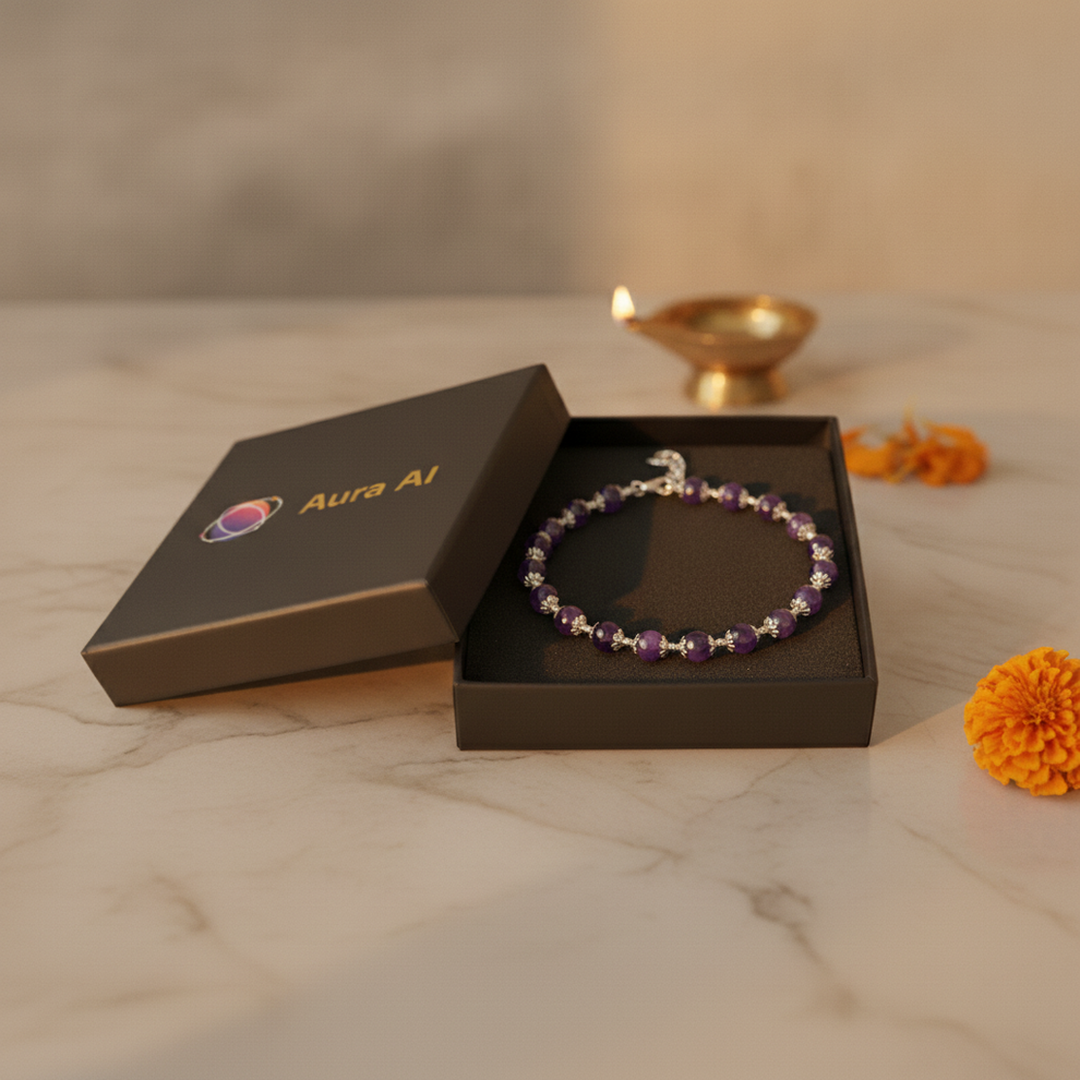 Premium packaging — Silver Amethyst Bracelet