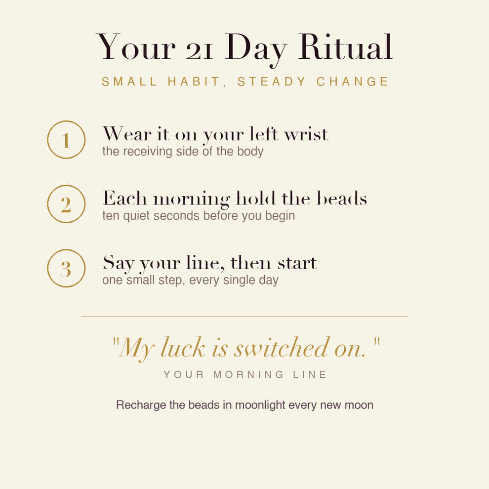 Luck Activation Bracelet 21 day ritual