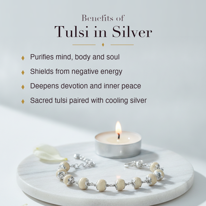 Benefits of Tulsi Silver Bracelet