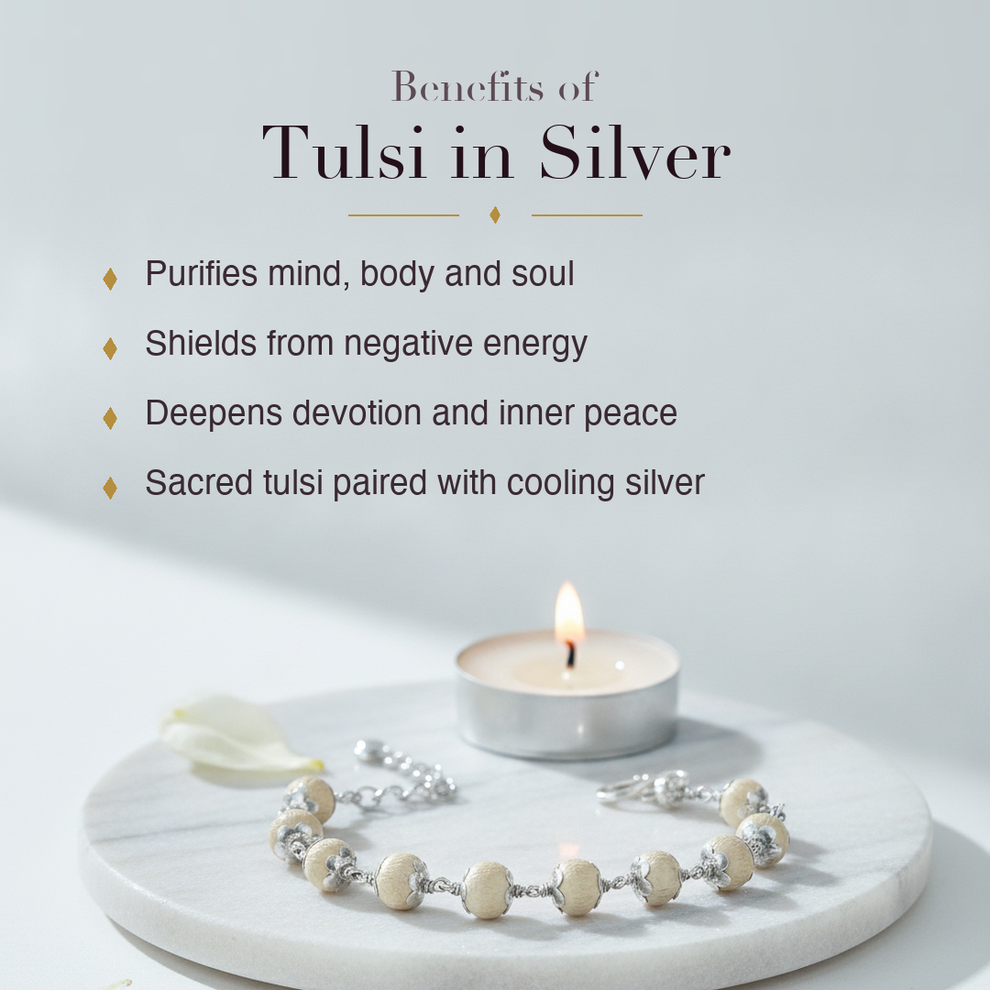 Benefits of Tulsi Silver Bracelet