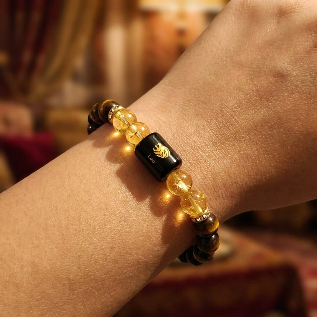 Leo Zodiac Bracelet worn on wrist